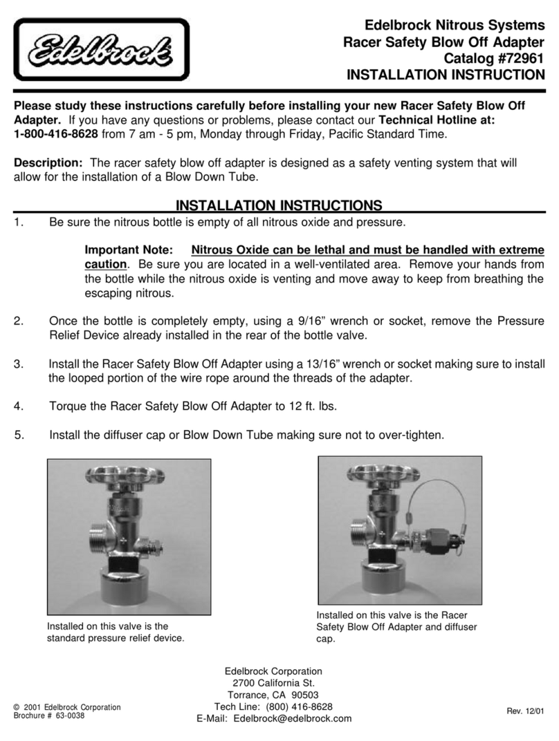 Edelbrock 72961 User manual