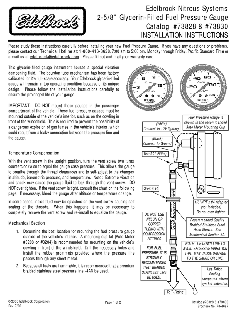 Edelbrock 73828 User manual