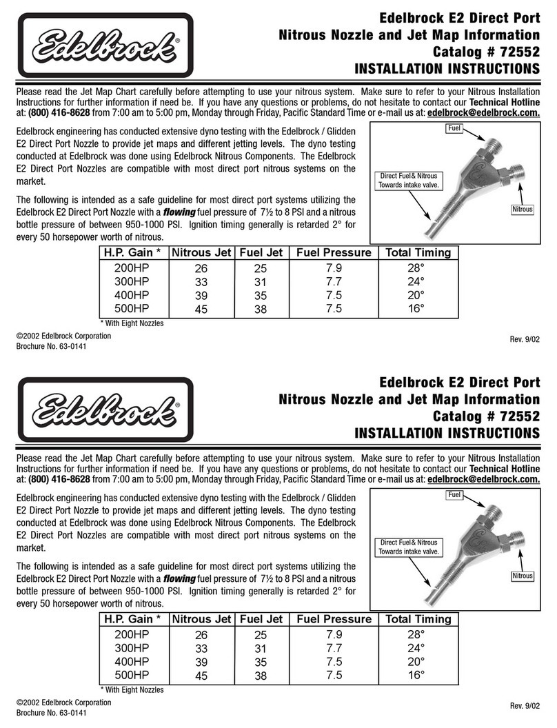 Edelbrock 72552 User manual