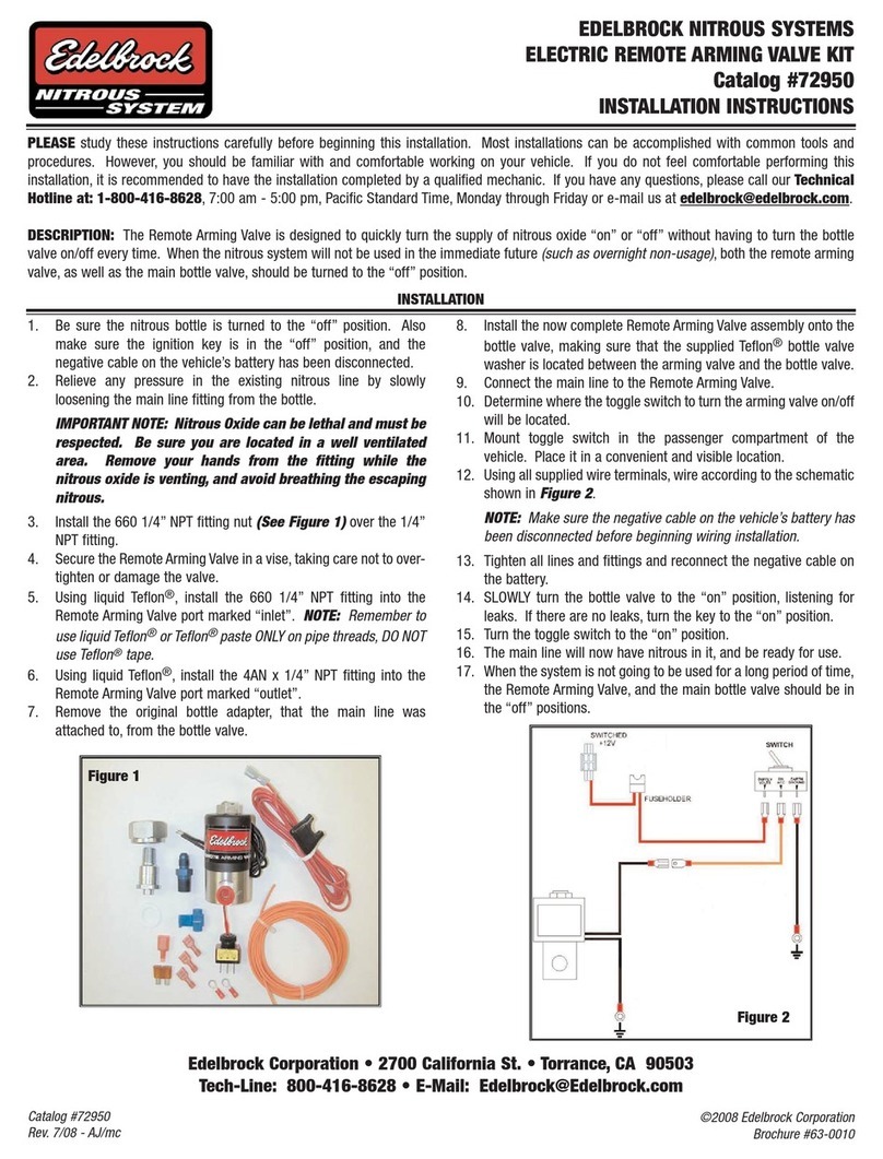Edelbrock 72950 User manual