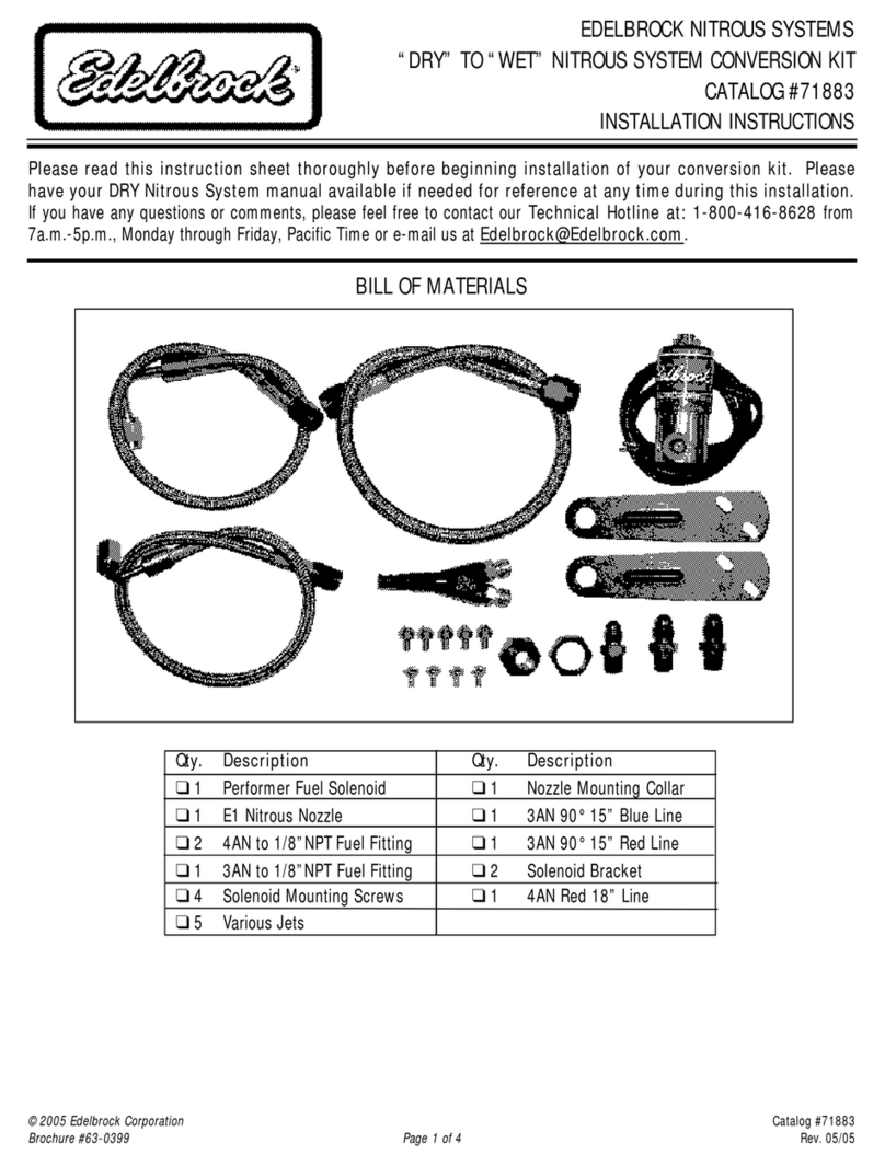 Edelbrock 71883 User manual