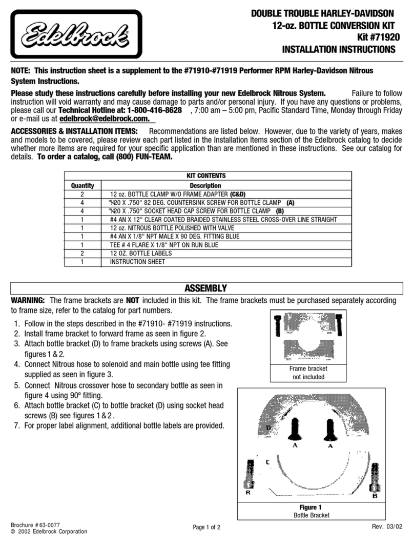 Edelbrock 71920 User manual