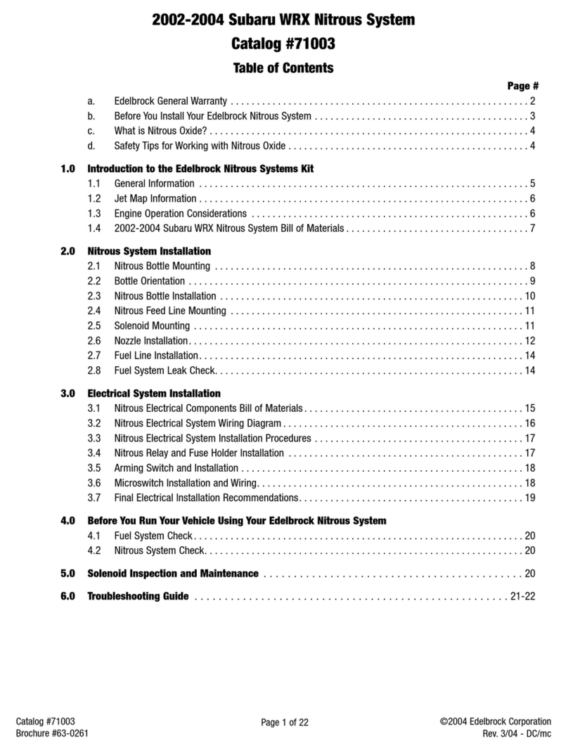 Edelbrock 71003 User manual