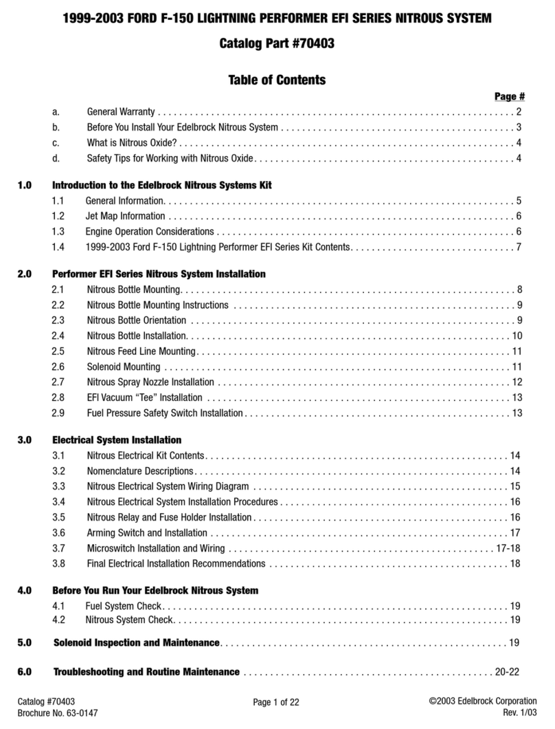 Edelbrock 70403 User manual Edelbrock 70403 User manual