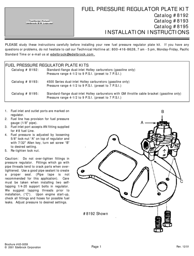 Edelbrock 8192 User manual