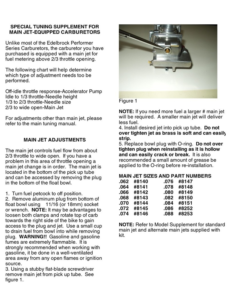Edelbrock 8147 Owner's manual