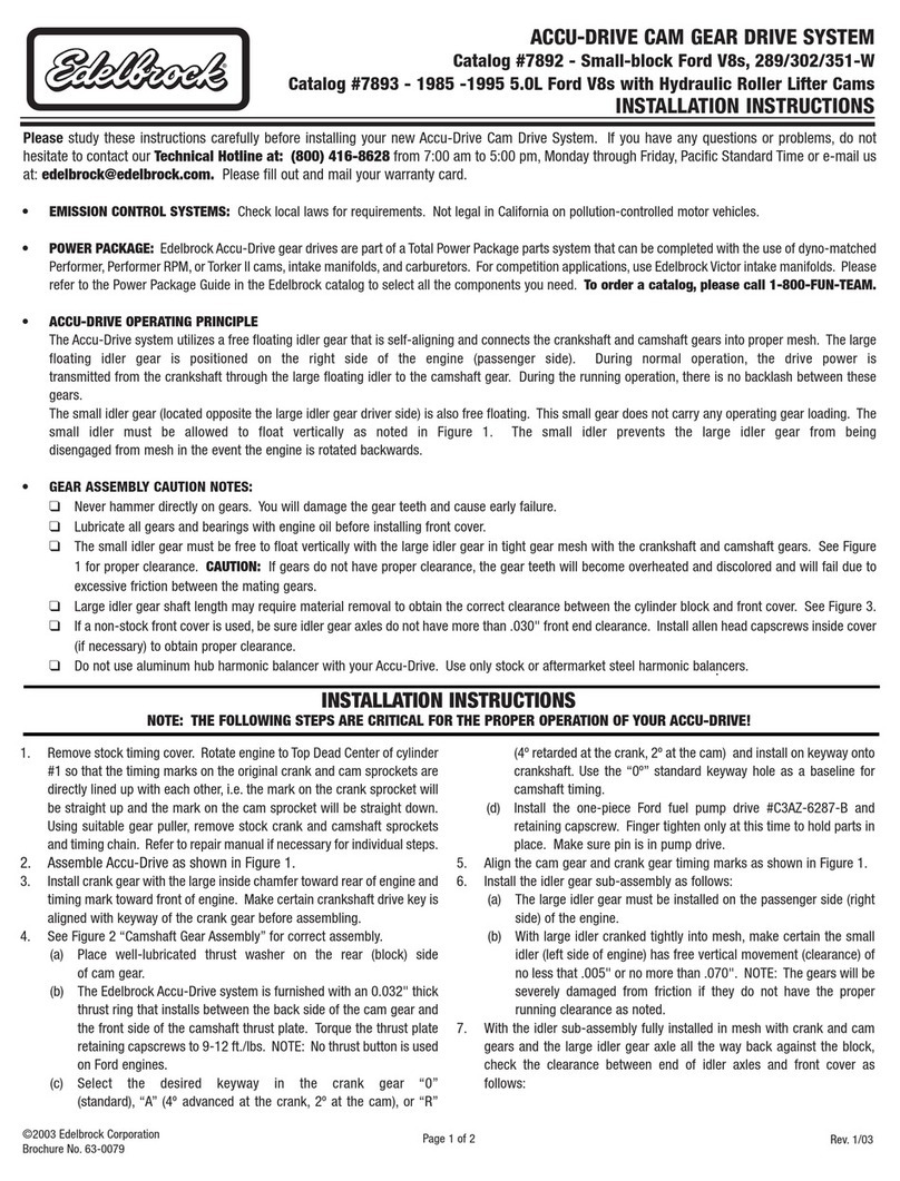 Edelbrock 7892 User manual