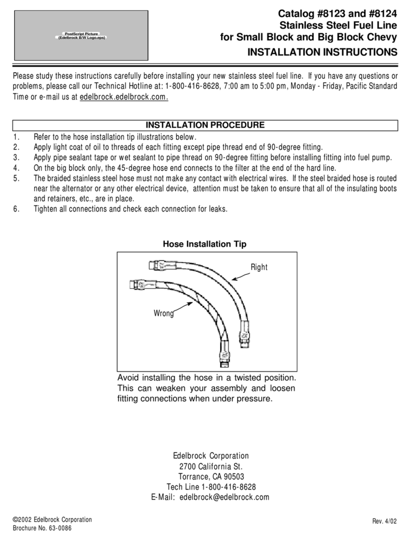 Edelbrock 8123 installation instructions