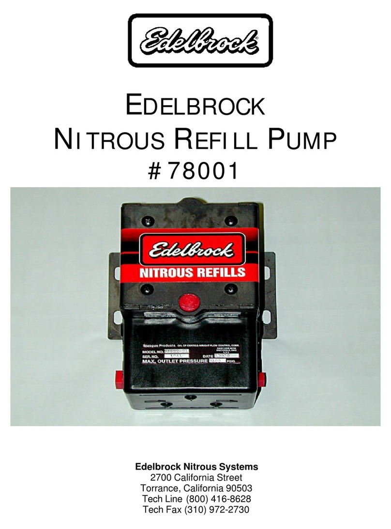 Edelbrock 78001 User manual
