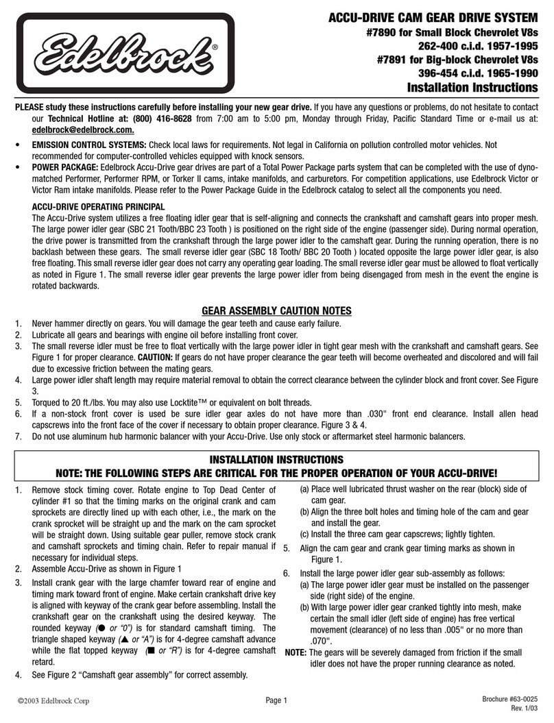 Edelbrock 7890 installation instructions