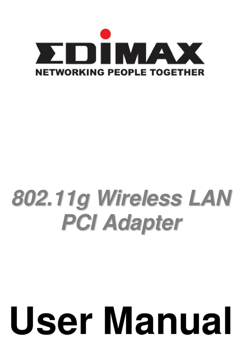 Edimax 802.11g Wireless LAN Cardbus Adapter user manual