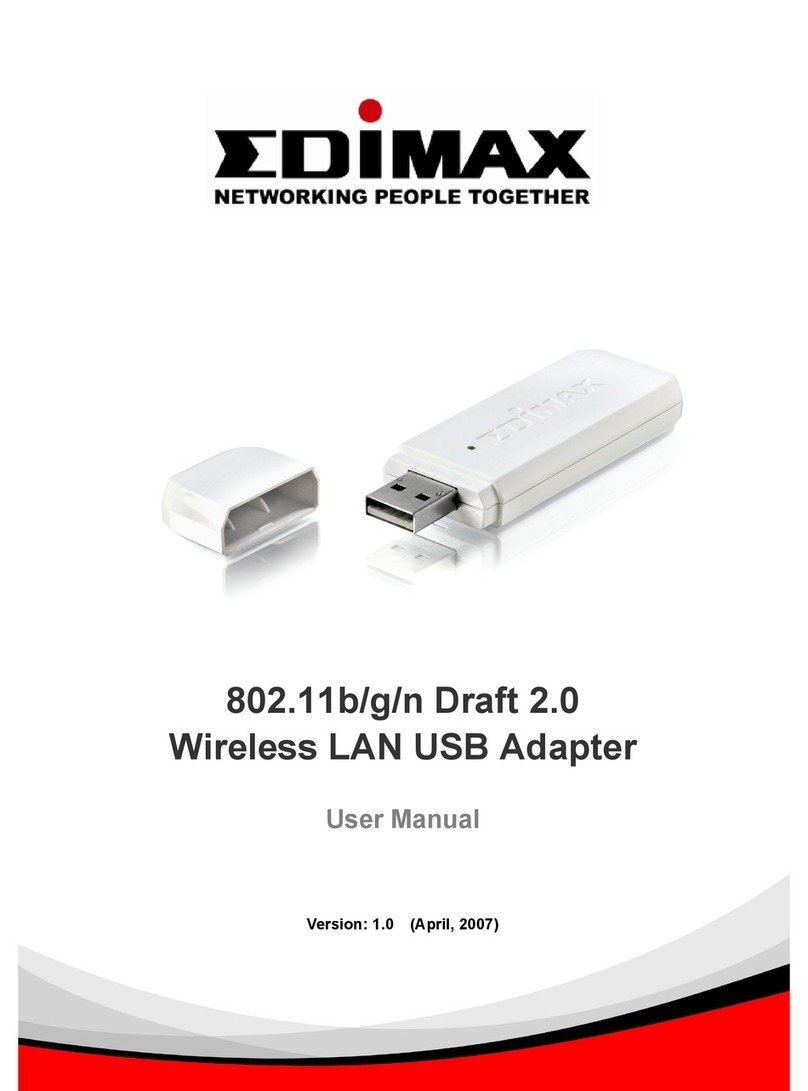 Edimax LAN USB Adapter User manual Edimax LAN USB Adapter User manual