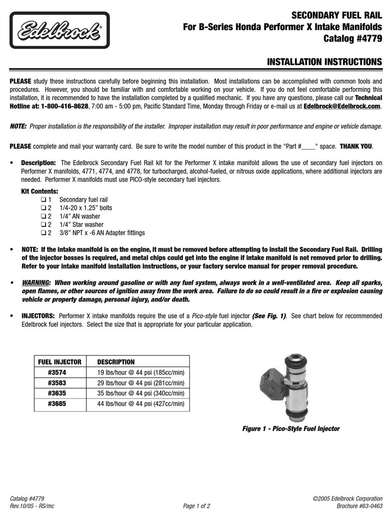 Edelbrock 4779 User manual