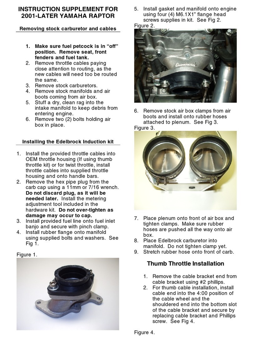 Yamaha Raptor Instruction supplement