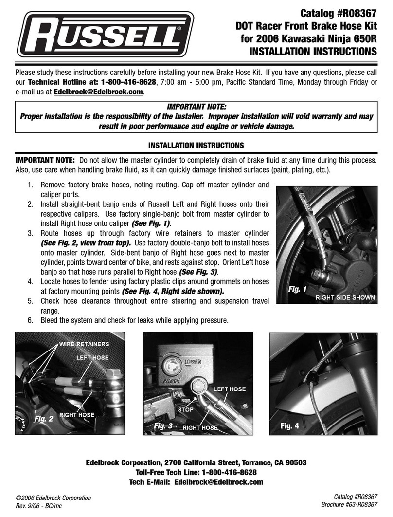 Edelbrock Russell R08367 installation instructions Edelbrock Russell R08367 installation instructions