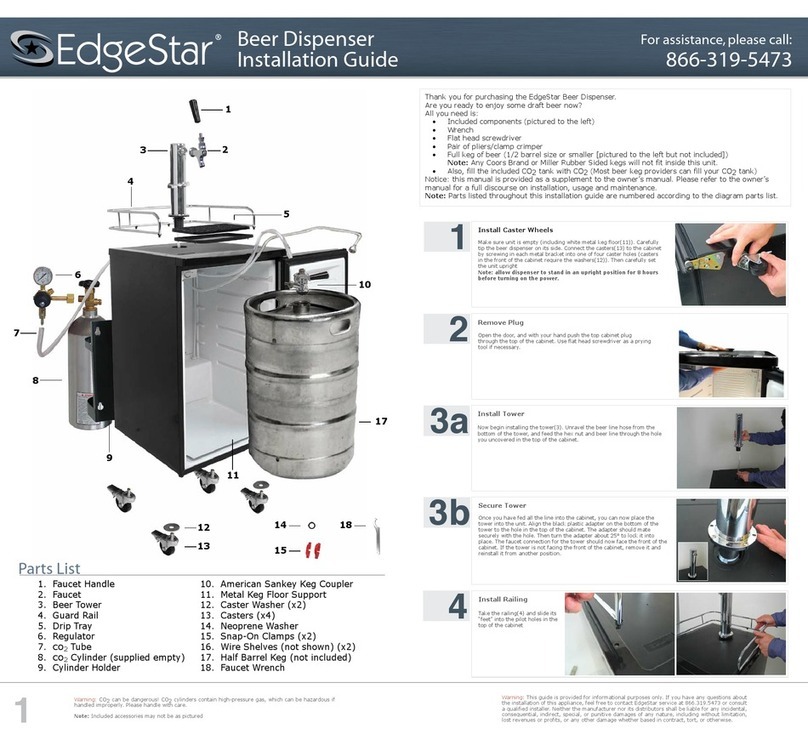 EdgeStar KC2000 installation guide