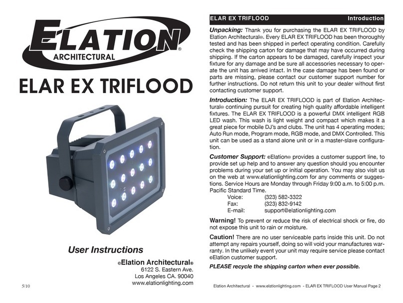 Elation Work Light User manual