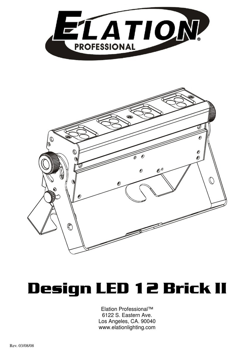 Elation Design LED 12 Brick II owner's manual
