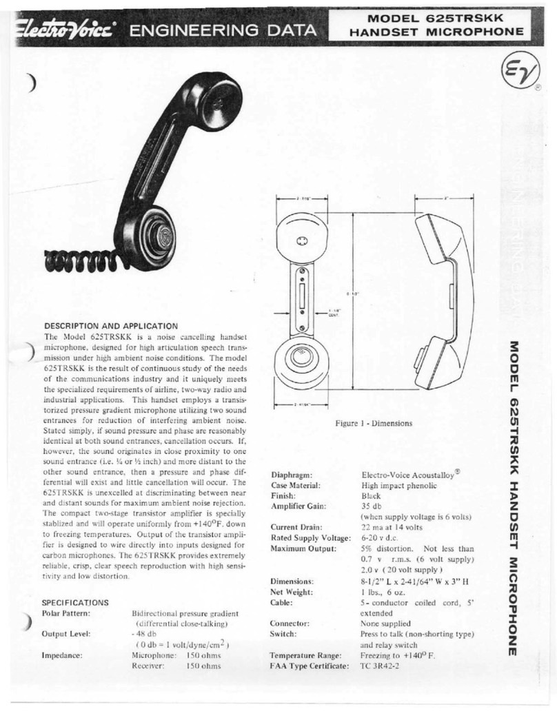 Electro-Voice 625TRSKK engineering data