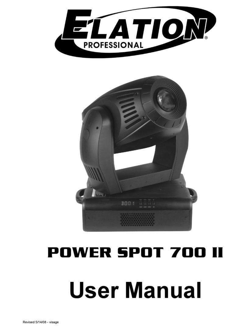 Elation 700 II user manual Elation 700 II user manual