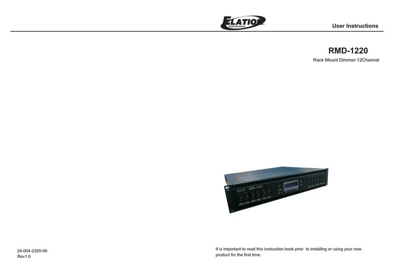 Elation RMD-1220 User instructions