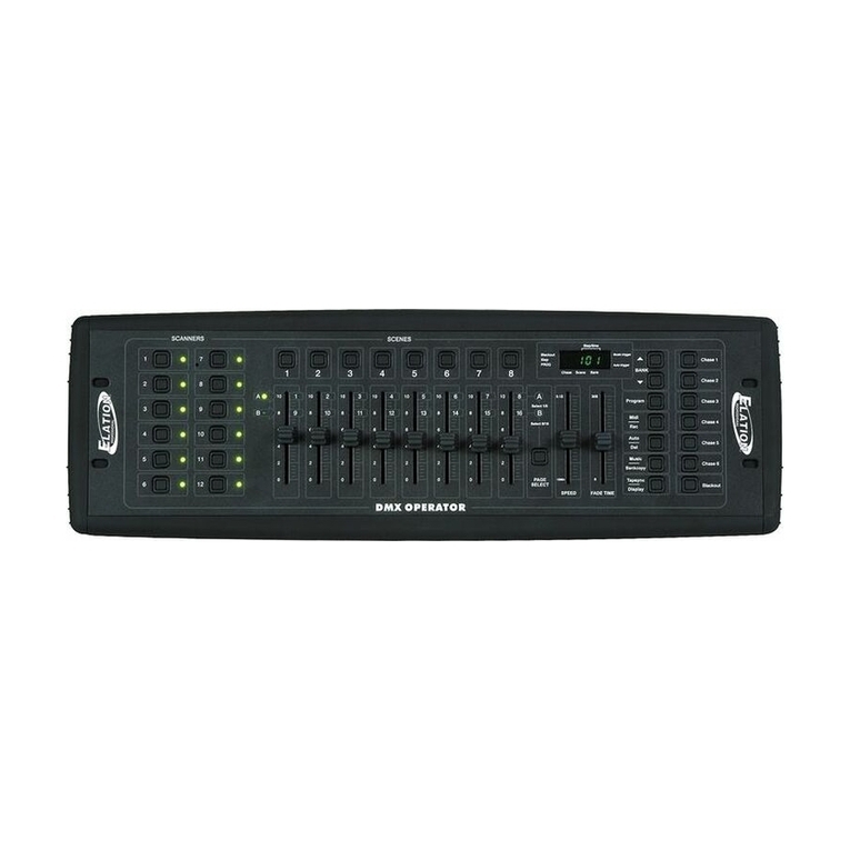 Elation DMX-512 User instructions