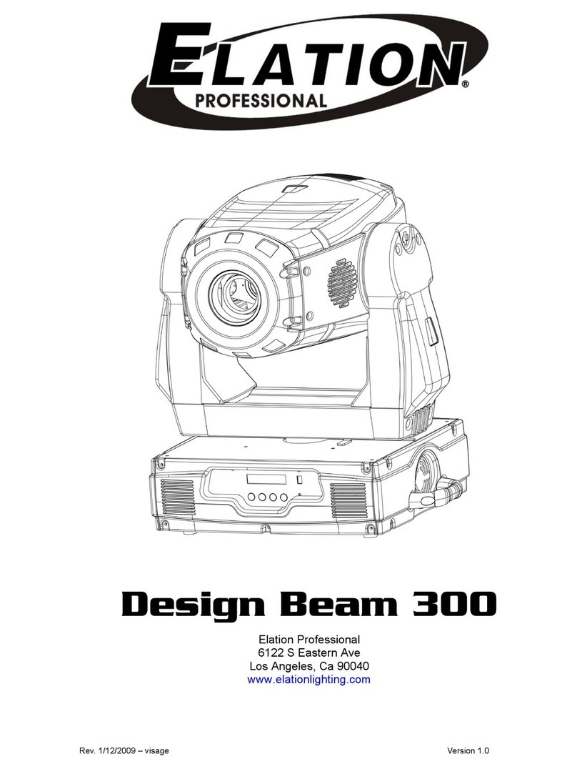 Elation Design Beam 300 User manual