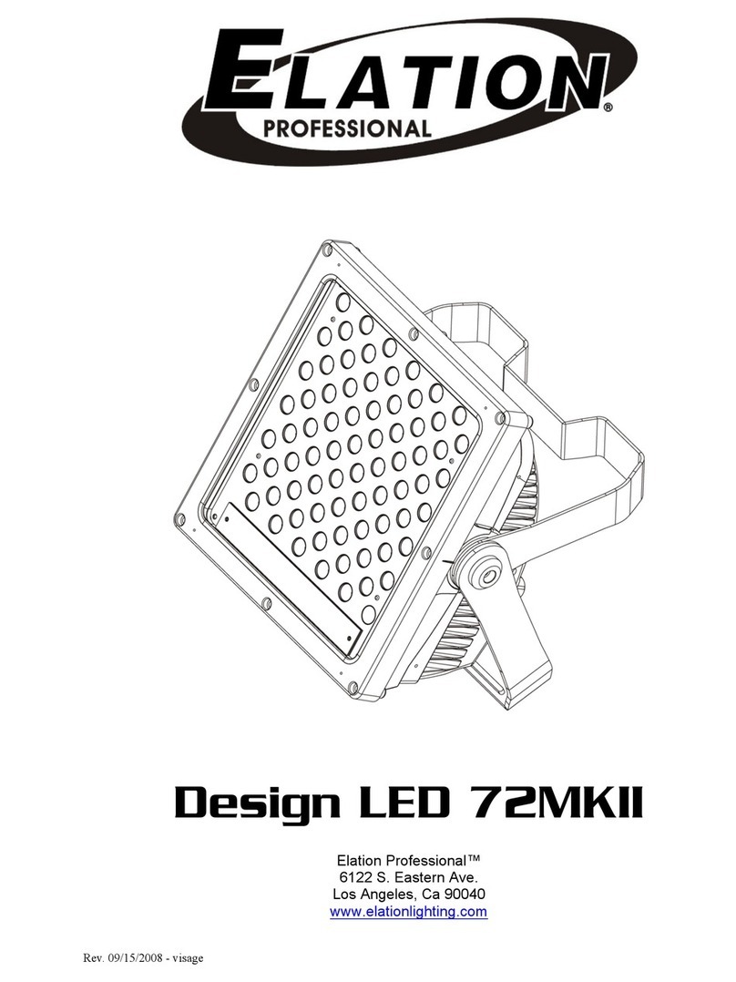 Elation Design LED 72MKII User manual