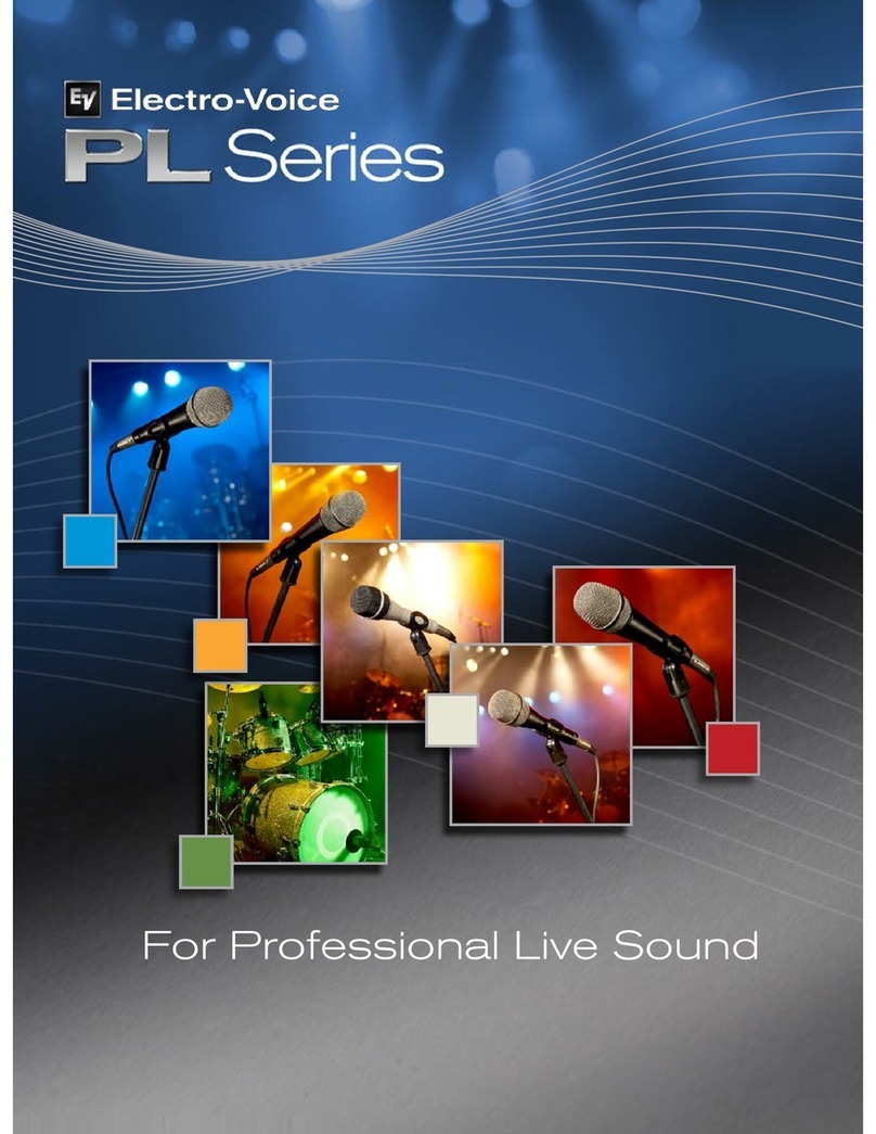 Electro-Voice PL Series User manual
