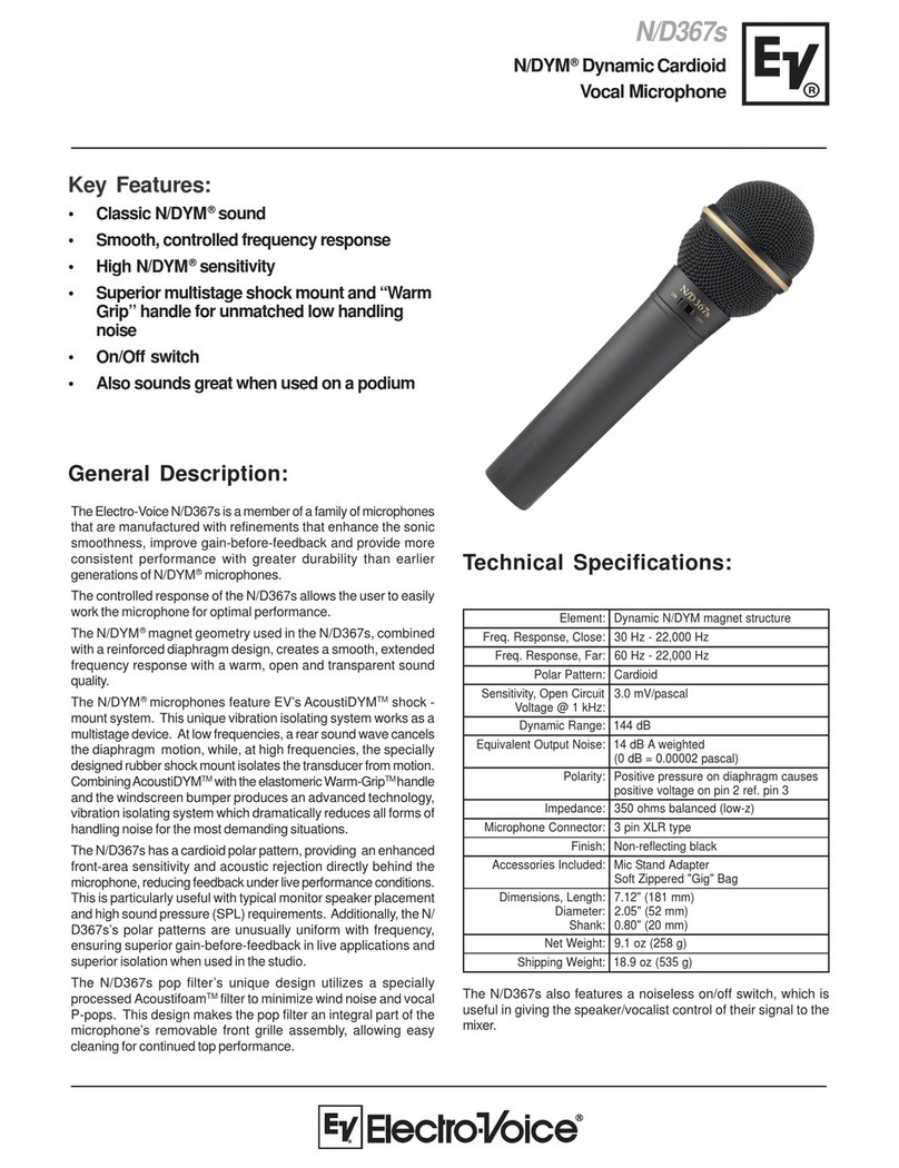 Electro-Voice N/D367s Technical specifications