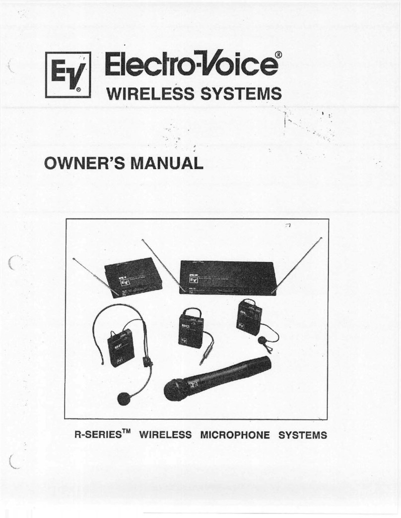 Electro-Voice R-Series owner's manual