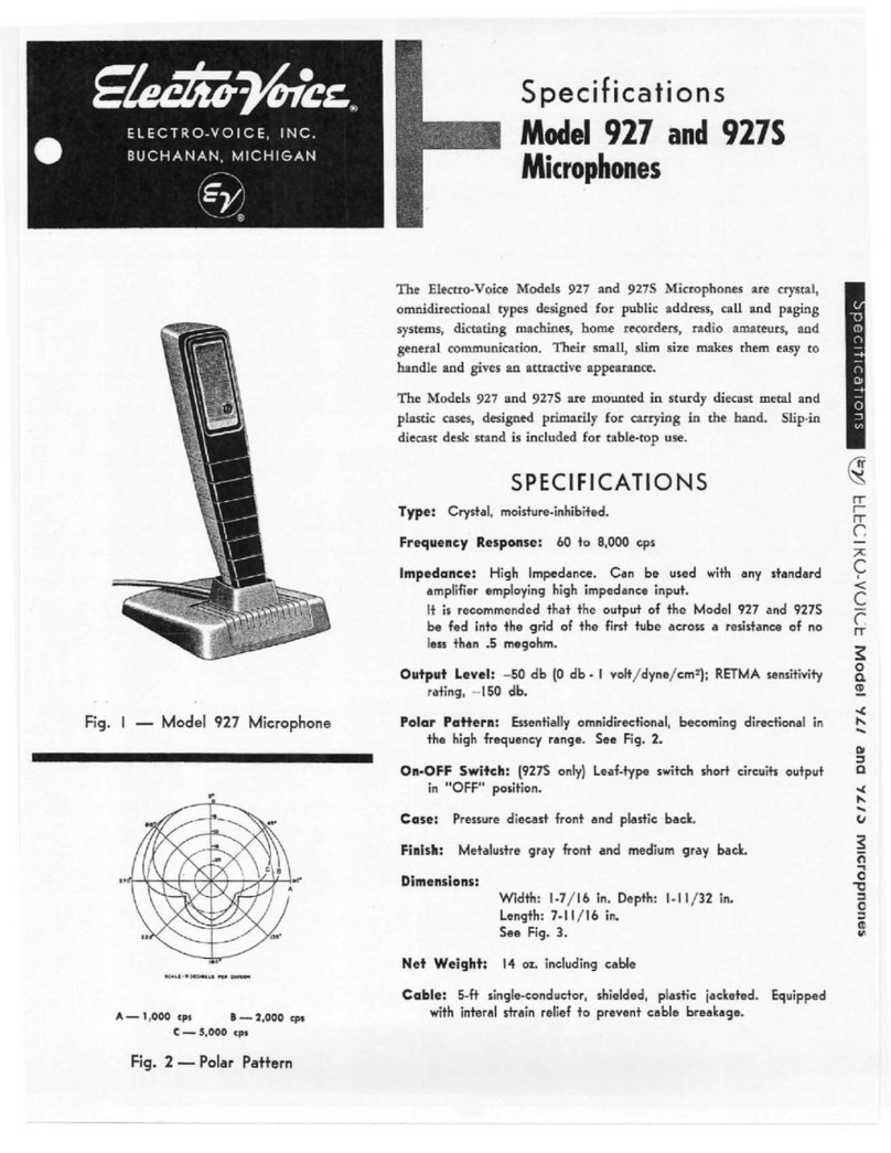 Electro-Voice 927 User manual