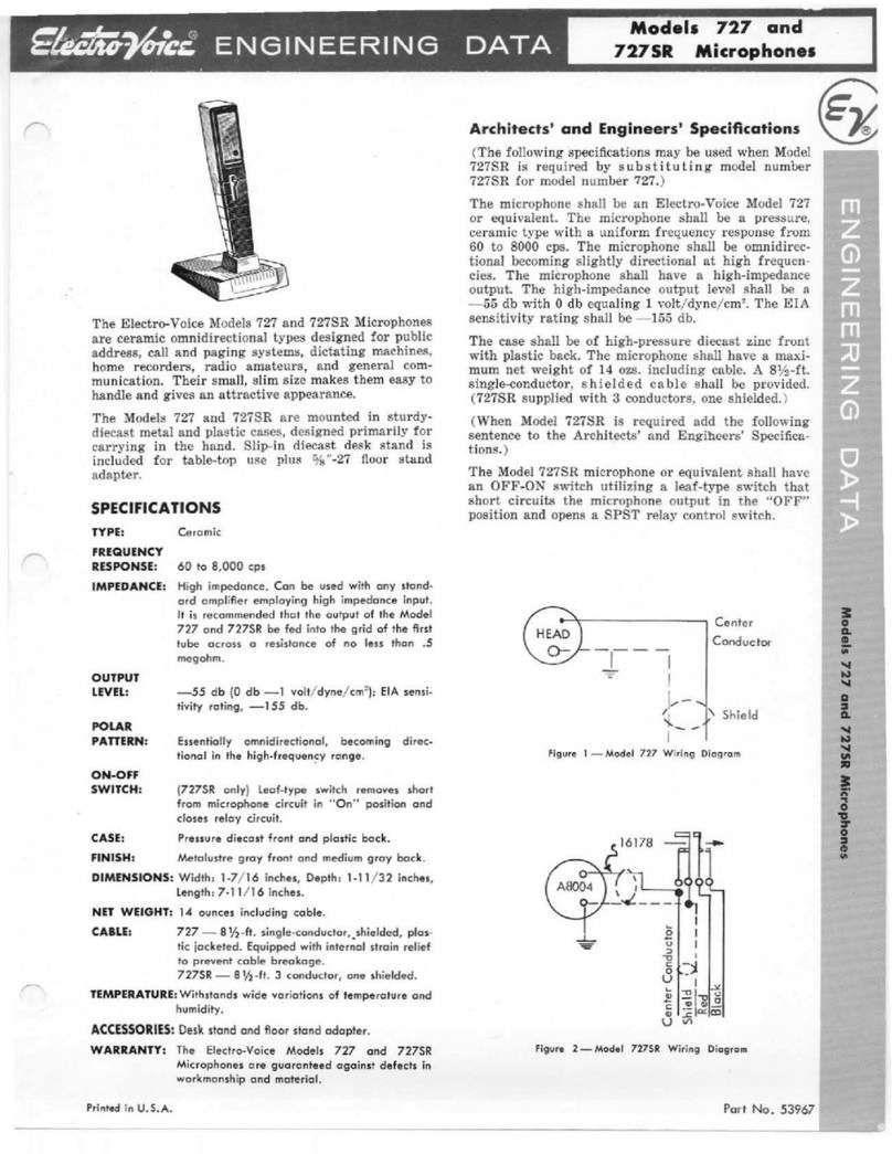 Electro-Voice 727 engineering data