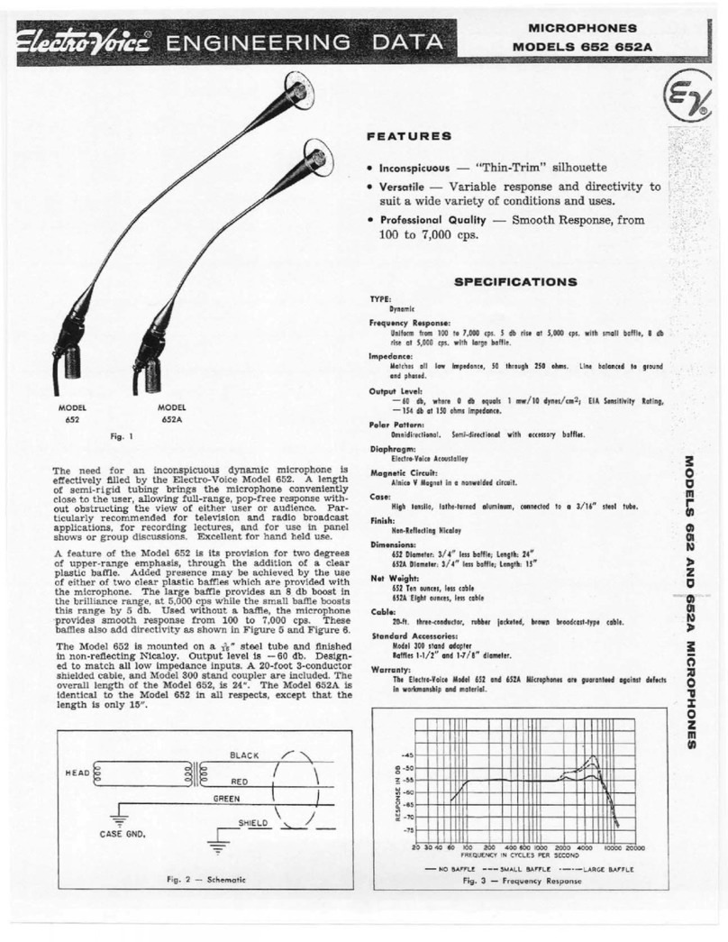 Electro-Voice 652 engineering data