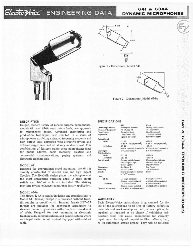 Electro-Voice 641 engineering data
