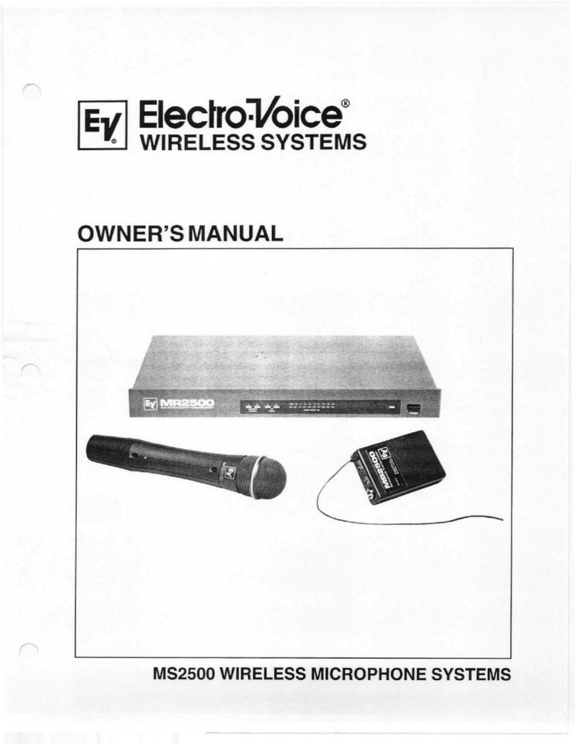 Electro-Voice MS2500 User manual
