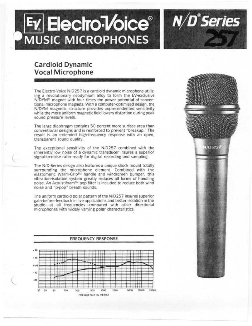 Electro-Voice N/D257 Specification sheet
