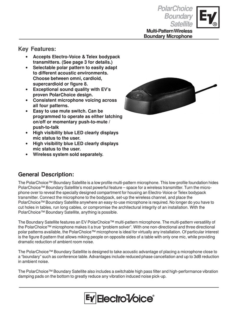 Electro-Voice Microphone user manual