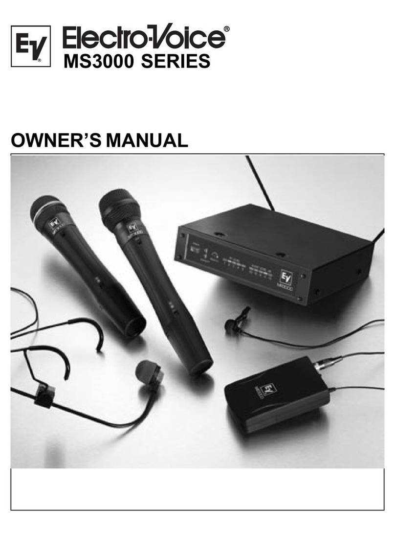 Electro-Voice MS3000 Series User manual Electro-Voice MS3000 Series User manual
