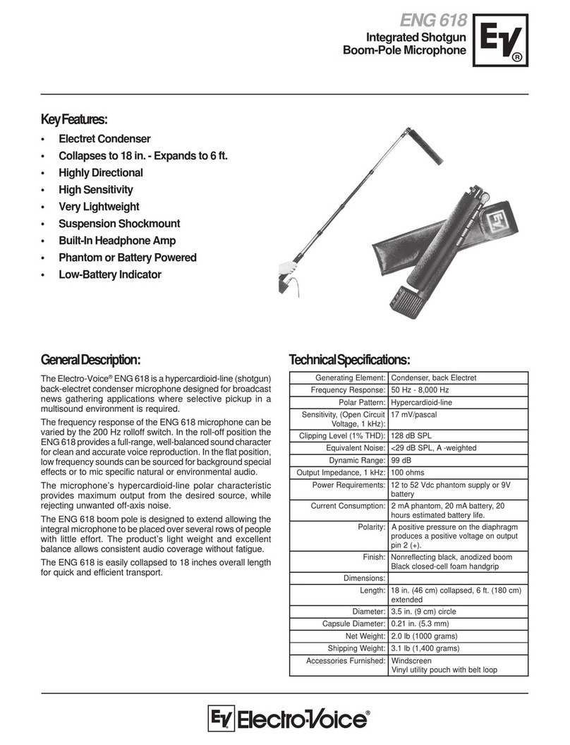 Electro-Voice ENG 618 User manual Electro-Voice ENG 618 User manual
