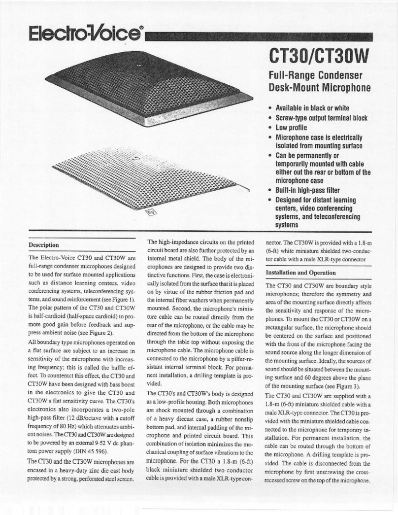 Electro-Voice CT30 User manual