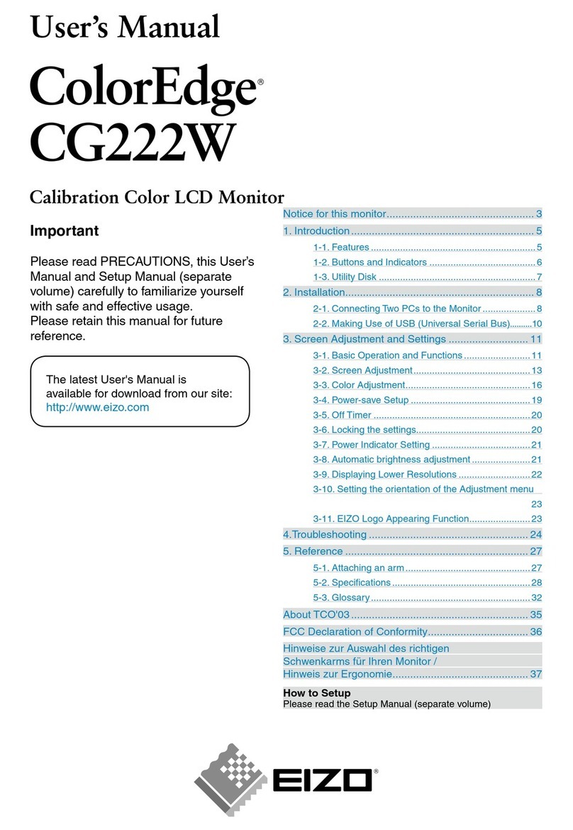 Eizo COLOR EDGE CG222W User manual