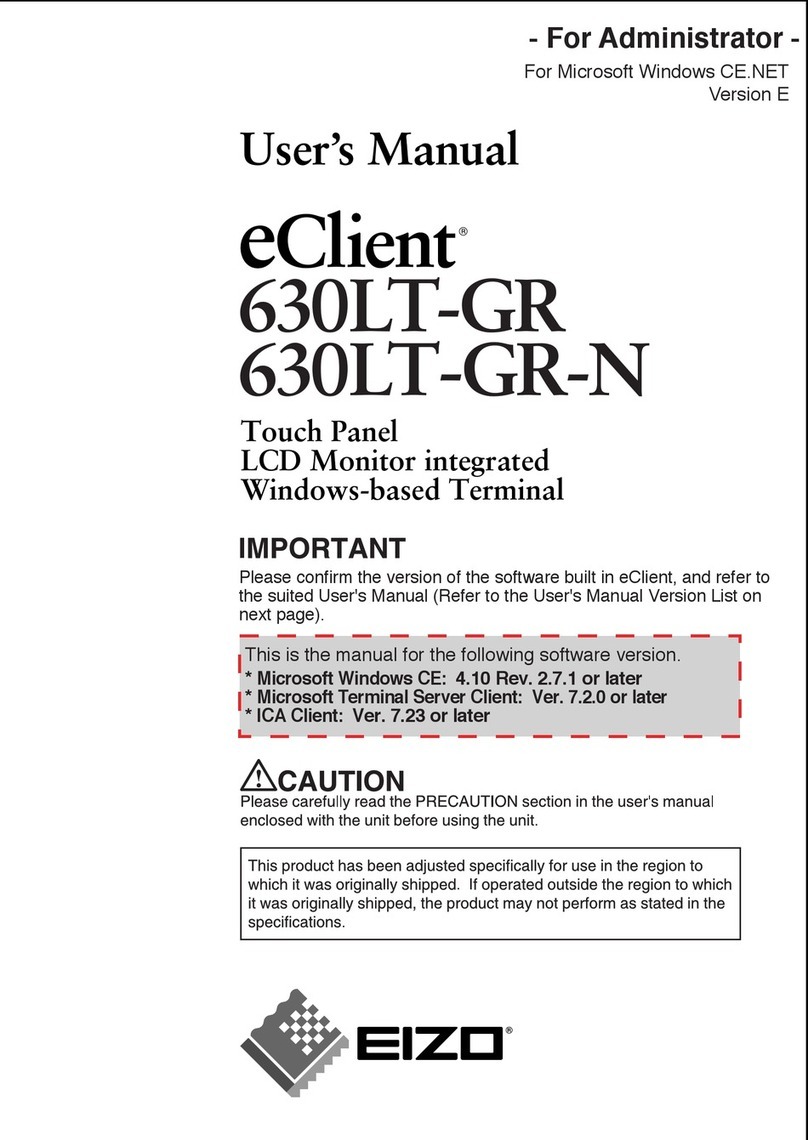 Eizo eClient 630LT-GR-N user manual