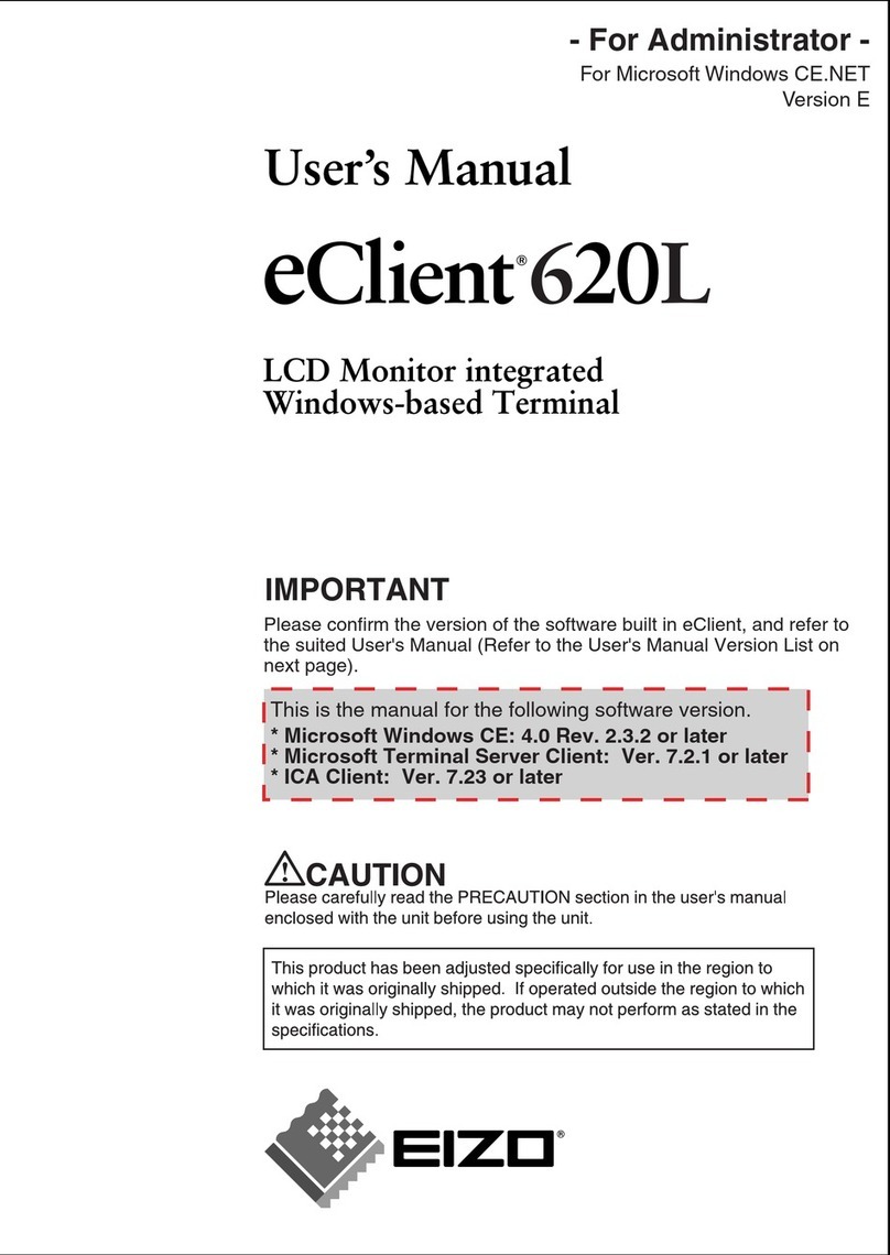Eizo eClient 620L user manual