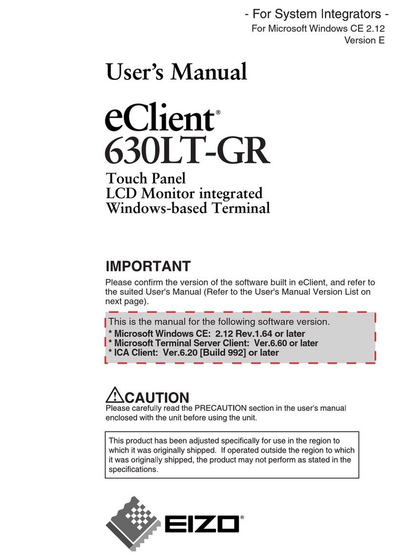 Eizo eClient 630LT-GR user manual