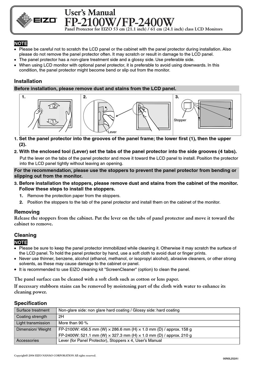 Eizo 2100W user manual