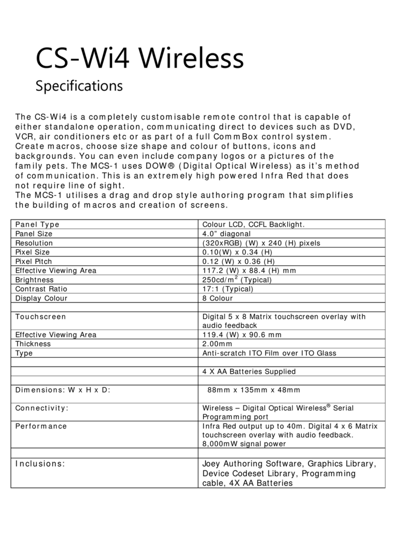 Eiki CS-Wi4 User manual