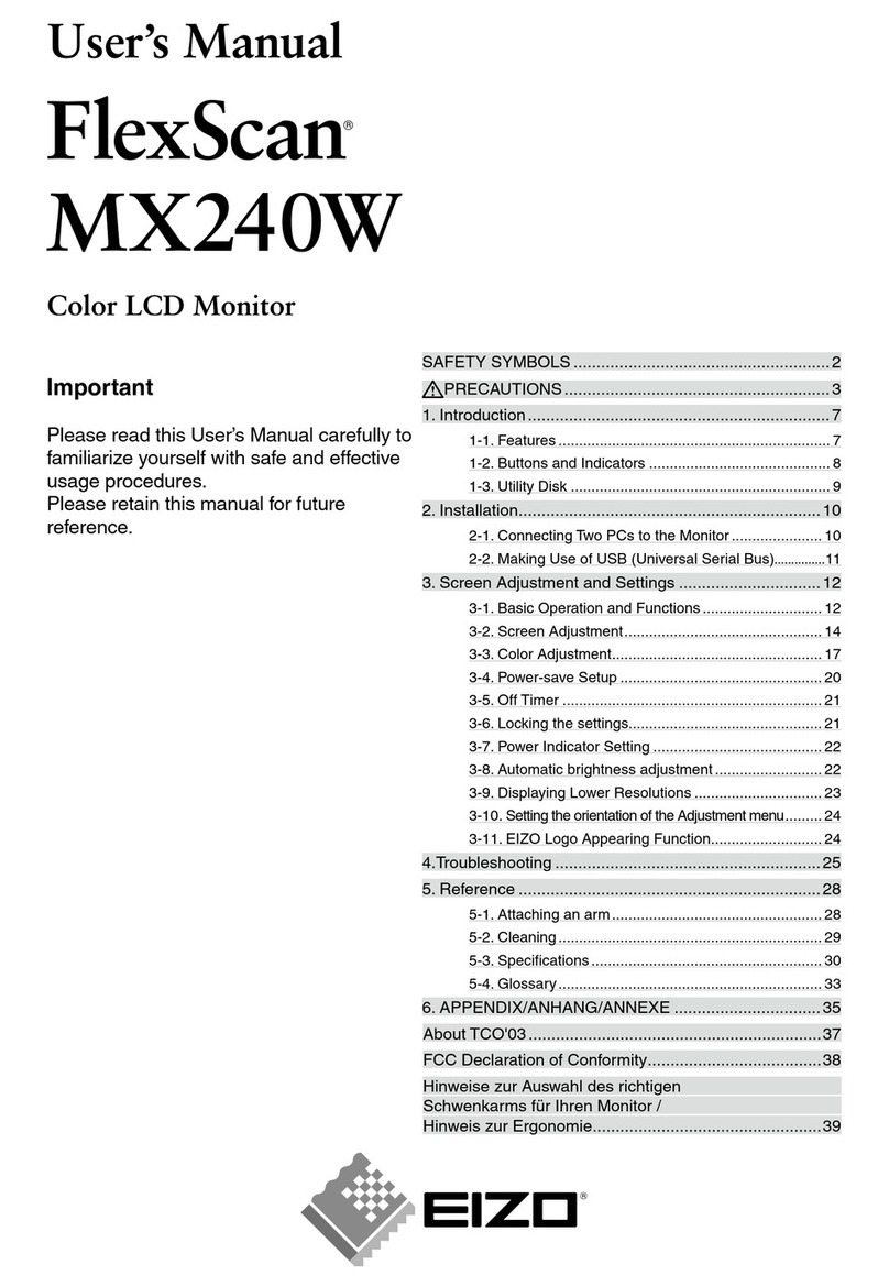 Eizo FLEXSCAN MX240W User manual