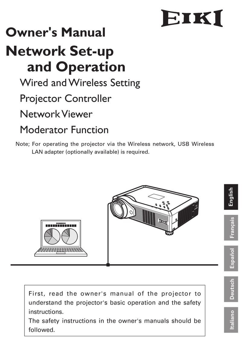 Eiki XG-705A owner's manual
