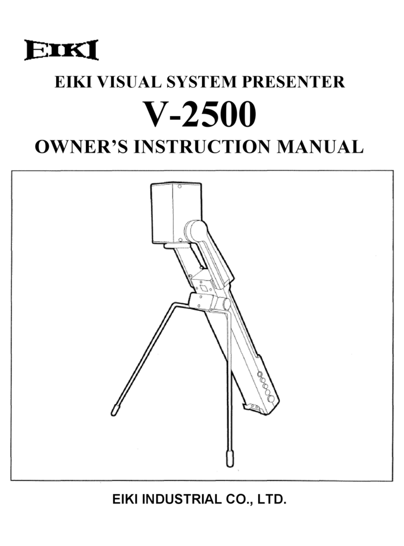 Eiki Visual System Presenter V-2500 Owner's instruction manual